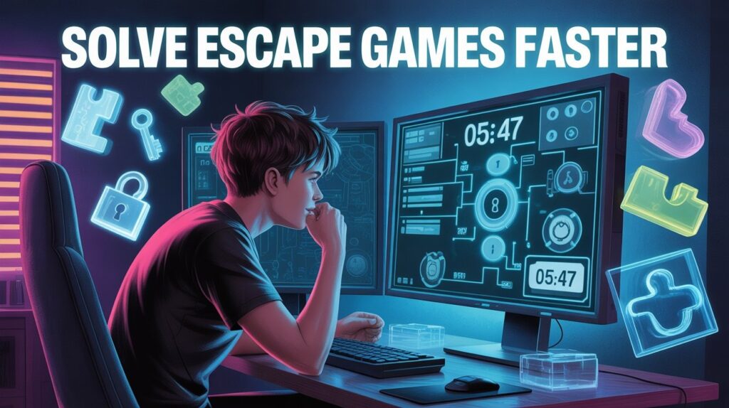 Play escape games online and solve thrilling puzzles to break free. Test your logic, find hidden clues, and enjoy exciting brain challenges anytime.